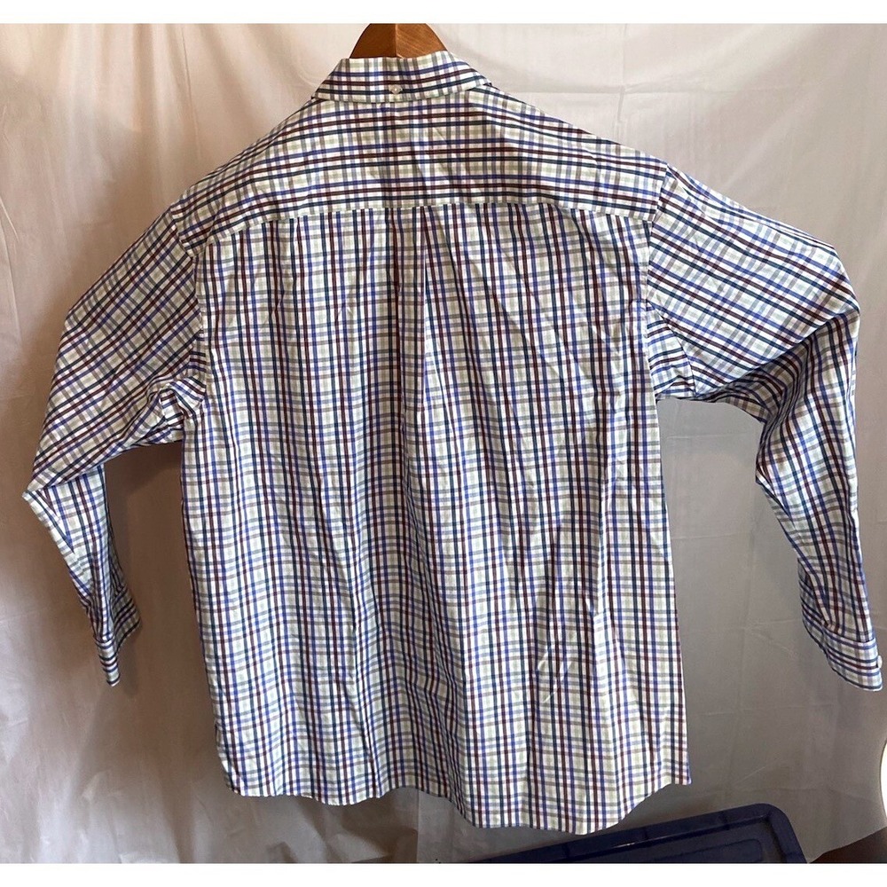 Duluth Trading Co Wrinklefighter Mens XL Relaxed Fit Plaid Button Down Shirt - Picture 3 of 11